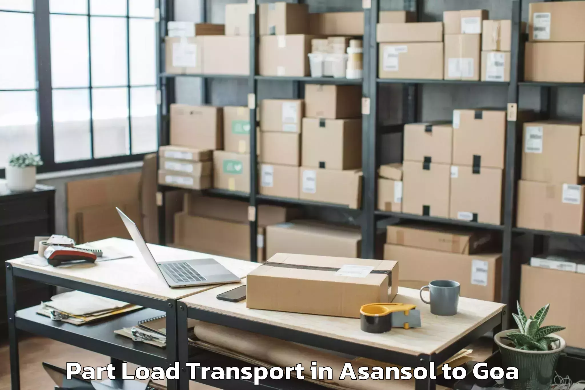 Leading Asansol to Mopa Part Load Transport Provider